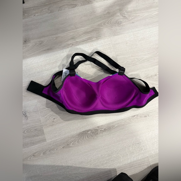 Victoria's Secret Purple and Green Sports Bra for Active Comfort Size 34D NWT - Picture 6 of 8